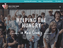 Tablet Screenshot of mauifoodbank.org